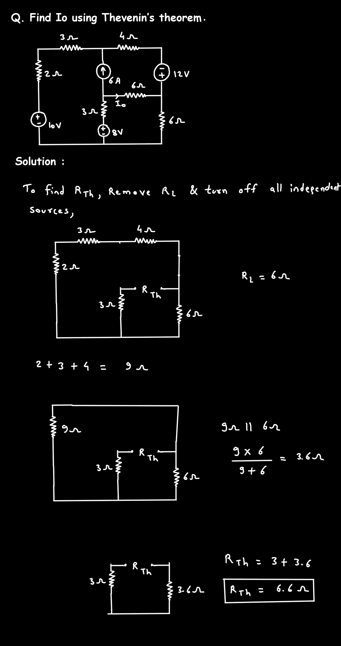 Thevenin's Theorem - Guide and Solved Problems