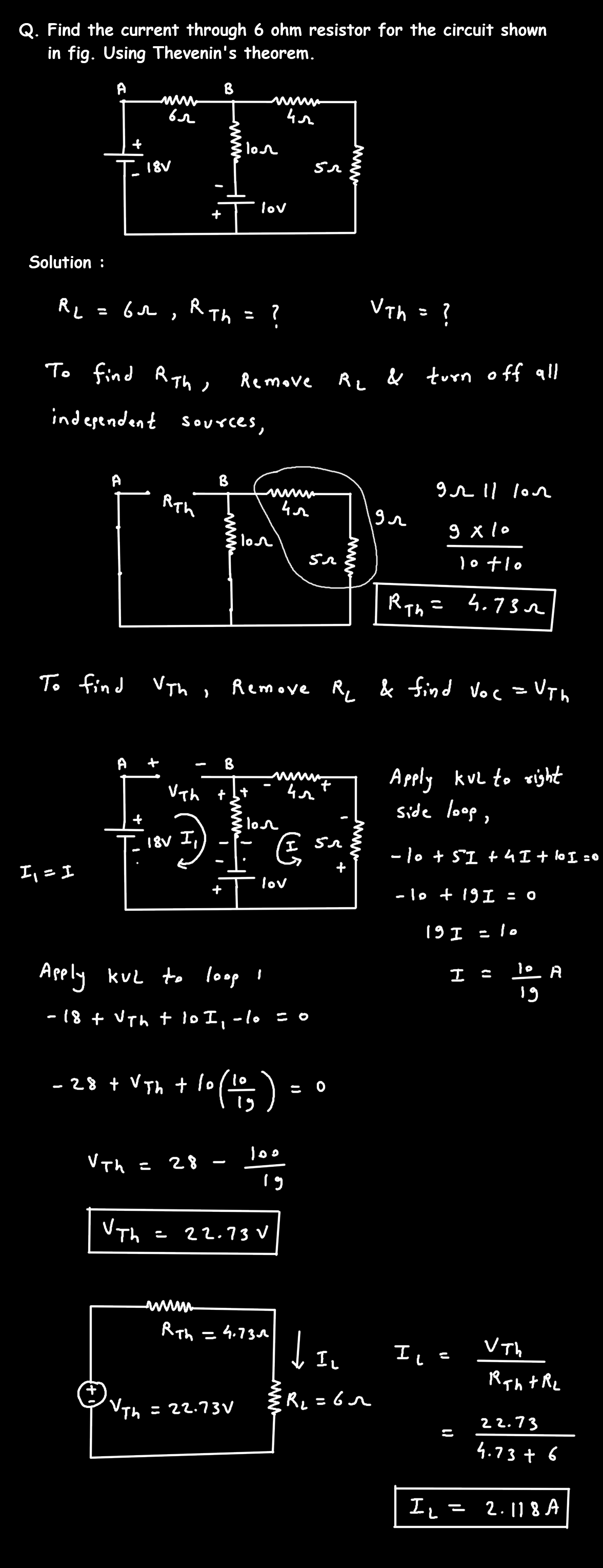 Thevenin's Theorem - Guide and Solved Problems