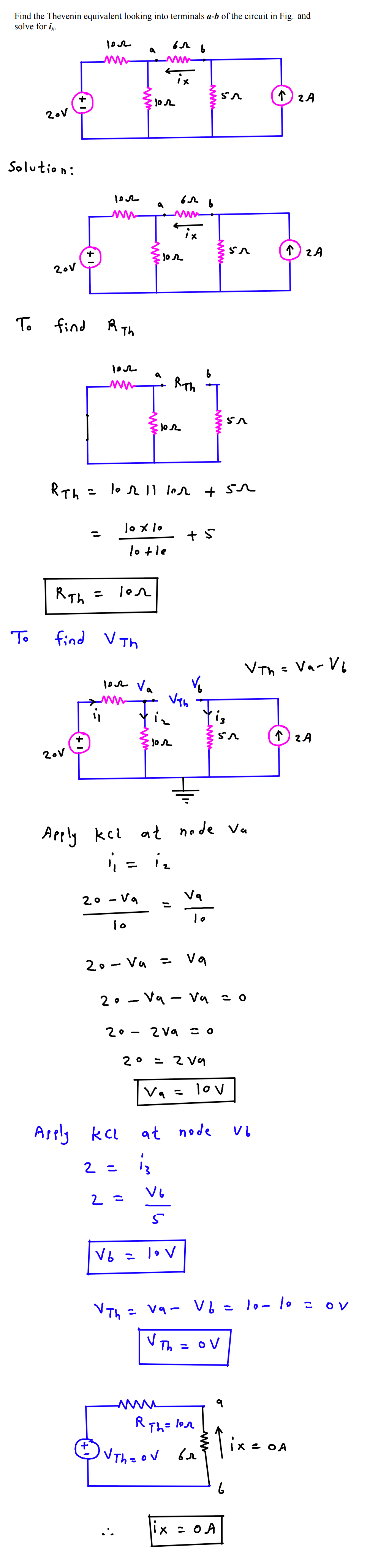 Thevenin's Theorem - Guide and Solved Problems