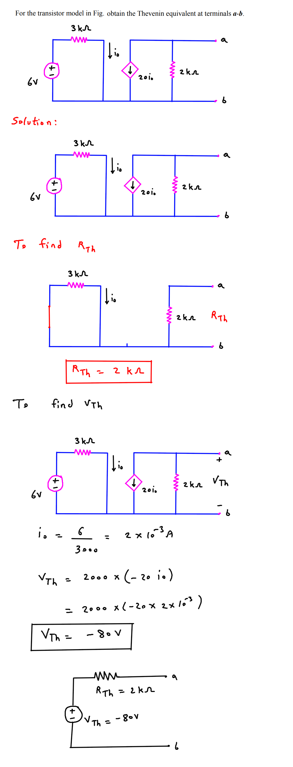Thevenin's Theorem - Guide and Solved Problems