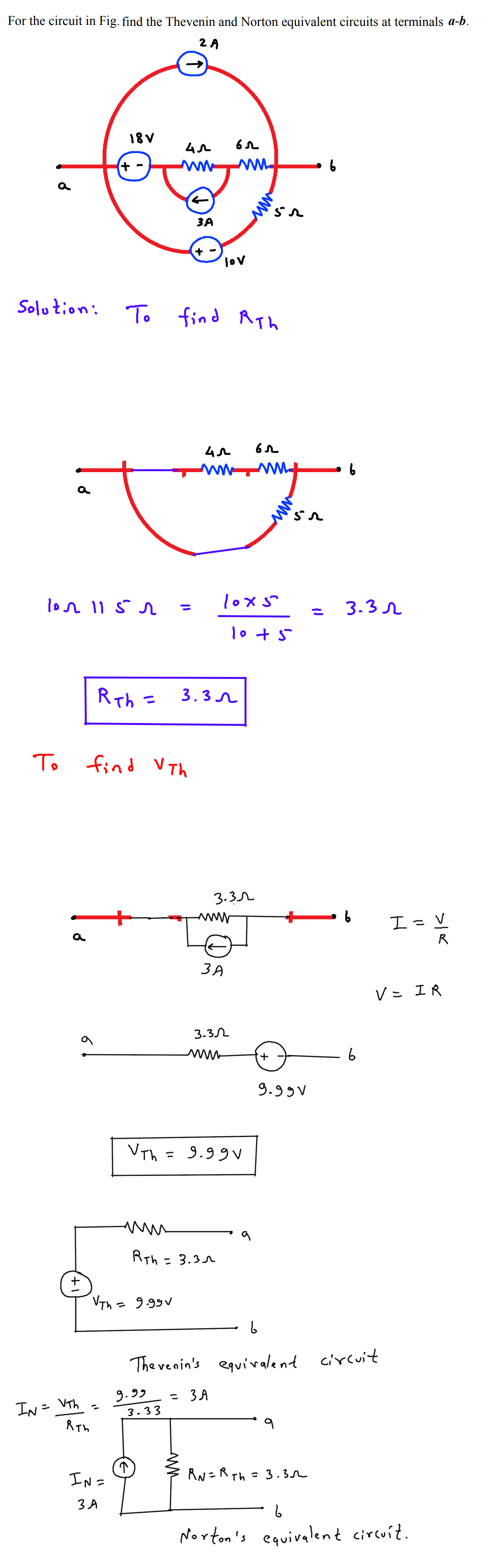 Thevenin's Theorem - Guide and Solved Problems