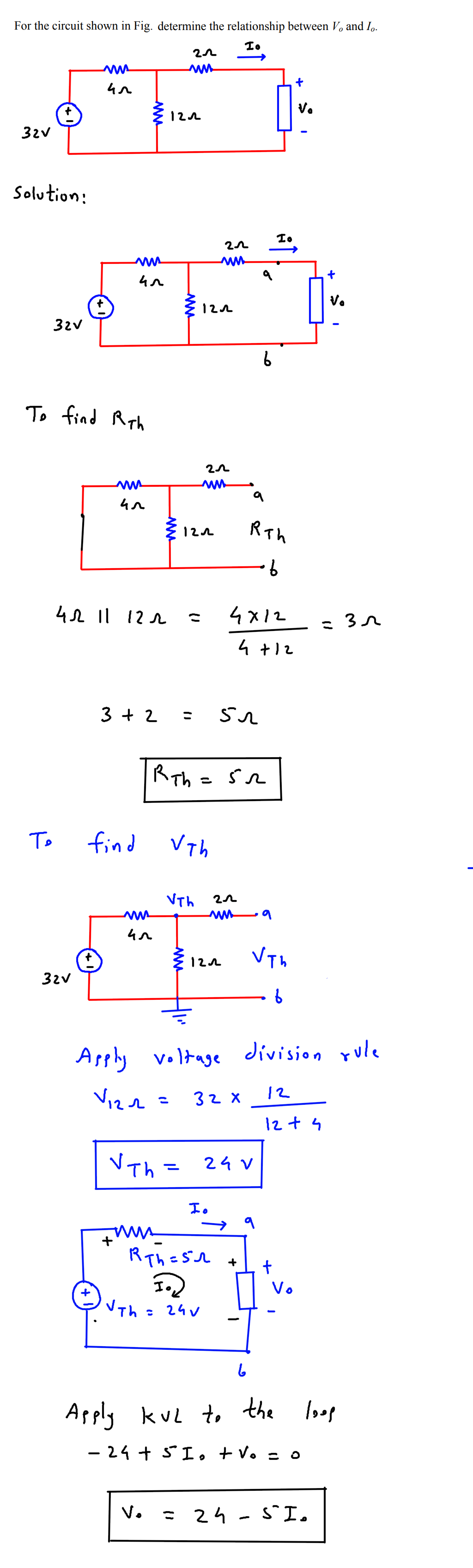 Thevenin's Theorem - Guide and Solved Problems